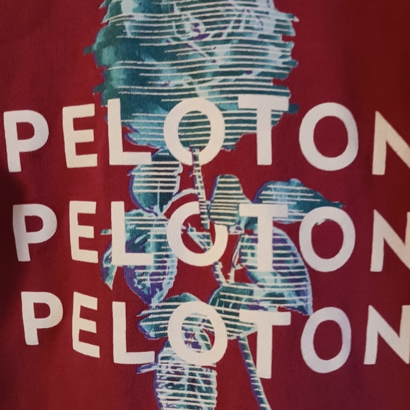 Peloton Maroon Cotton Sweatshirt Oversized - Picture 2 of 7